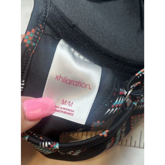 Xhilaration Juniors Medium Black Geometric Bathing Suit Top Swimwear‎ (qq) - Picture 4 of 4